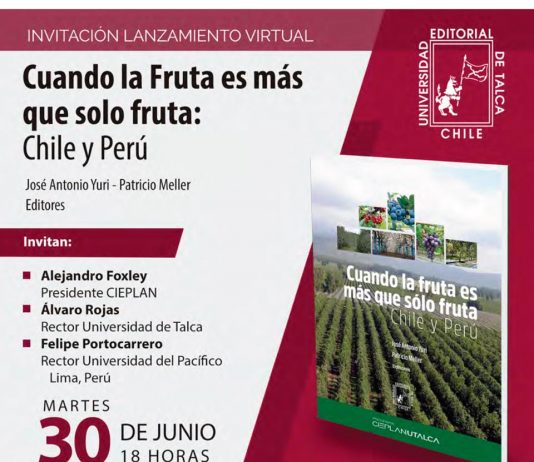 Lanzamiento Libro: «Cuando la fruta es más que solo fruta: Chile y Perú»