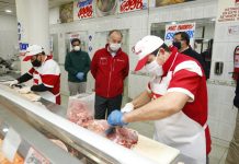 abastecimiento de carnes en el mercado local