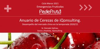 VIDEO: Charla "Emergencias Frutícolas - Marzo 2021 - Anuario de Cerezas iQonsulting, desempeño del mercado chino en la temporada 2021"