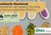 INIA invita a seminario nacional sobre innovación en base a Harinas No Convencionales