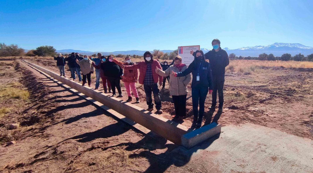 Indap Región de Antofagasta inaugura canal para la comunidad indígena de Cucuter