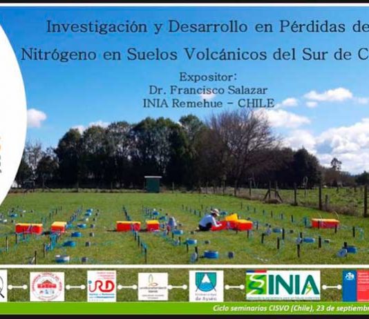 Presentaron estudios sobre pérdidas de nitrógeno en suelos volcánicos en el sur de Chile
