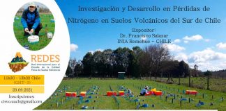 Realizarán seminario sobre pérdidas de nitrógeno en suelos volcánicos del sur de Chile