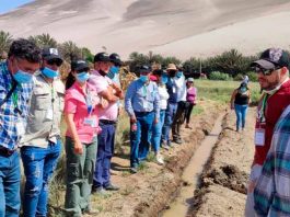 Agricultores de la Región Metropolitana conocen experiencias de riego en Pampa Concordia