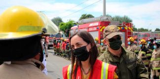 Ministra Undurraga anunció zona de emergencia agrícola por incendios forestales en la comuna de Quillón