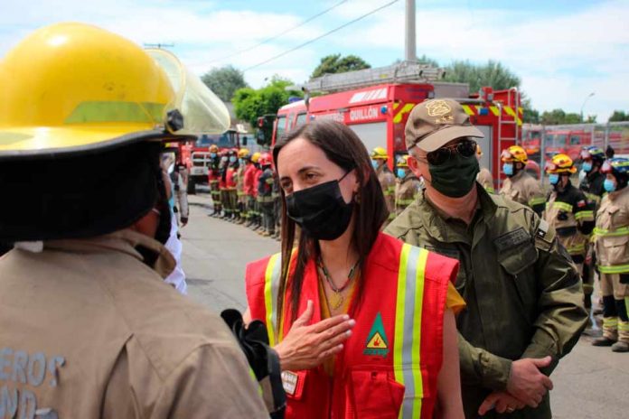 Ministra Undurraga anunció zona de emergencia agrícola por incendios forestales en la comuna de Quillón