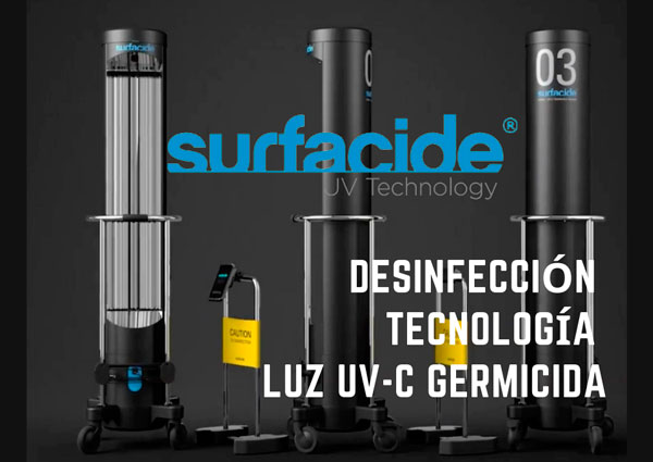 Desinfección Tecnología Luz UV-C Germicida Surfacide