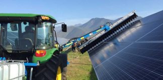 Mantención de parques solares reduce al mínimo uso de agua