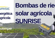 BOMBAS DE RIEGO SOLARES SUNRISE SPA