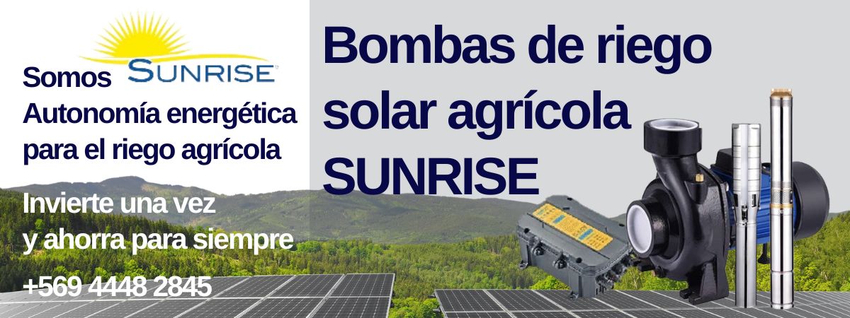 BOMBAS DE RIEGO SOLARES SUNRISE SPA