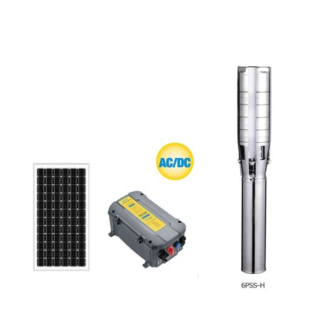 Bomba Solar Pozo Profundo AC/DC Hybrid Deep Well Solar Pump