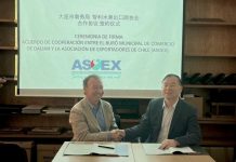 ASOEX firma Acuerdo de Colaboración con Buró Municipal de Comercio de Dalian, China
