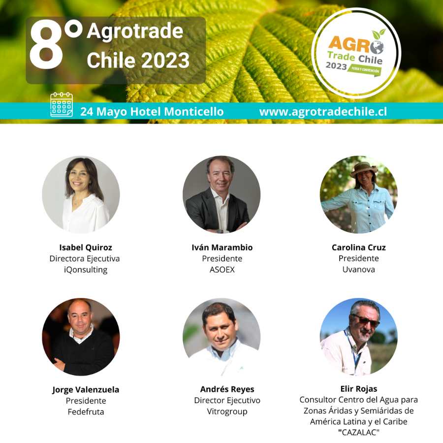 Últimas tendencias varietales y el análisis y futuro del sector frutícola serán temas claves de la Agrotrade Chile 2023