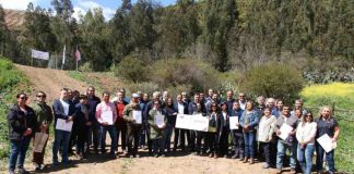 Bonificaciones de ley de riego e inaugura tranque El Trapiche en comuna de Hijuelas