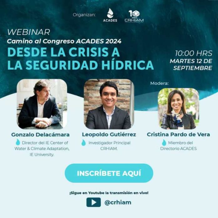 Expertos de Chile y España abordan alternativas para alcanzar la seguridad hídrica