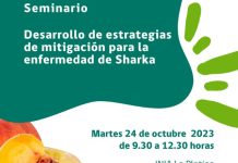 INIA La Platina invita a seminario sobre enfermedad de Sharka