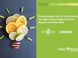 Terragénesis, Aenor, Epigen Healthy Bite; primera certificadora de Agricultura Regenerativa a nivel mundial. Certificación de Agricultura Regenerativa