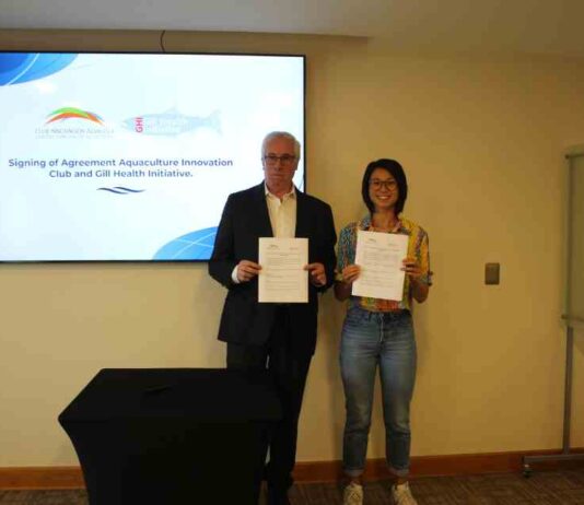 Gill Health initiative y club innovación acuícola de Chile firmaron acuerdo de colaboración