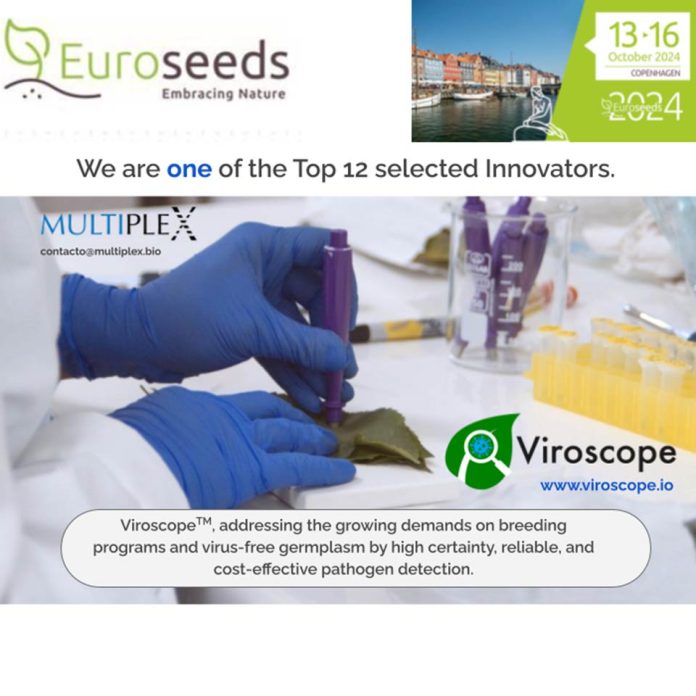 Multiplex entre los 12 finalistas del Euroseeds 2024 InnovActionStage: Innovación de vanguardia en diagnóstico fitosanitario para la comercialización de material vegetal libre de patógenos virales.