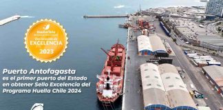 Puerto Antofagasta es el primer puerto del Estado en obtener Sello Excelencia del Programa Huella Chile 2024