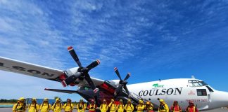Gobierno recibe avión Hércules C-130 de gran capacidad y velocidad para combatir los incendios forestales