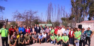Ministro Valenzuela encabeza entrega de 10 estanques y acumuladores de agua a comunicades aledañas al Jardín Botánico