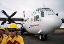 CONAF destina a los dos aviones tanqueros para el combate de incendios en la Región de La Araucanía