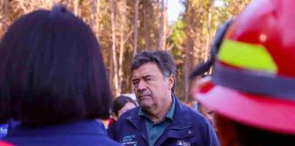 Ministro de agricultura destaca labores de combate de los incendios en la región del Biobío y llama a permanecer alerta