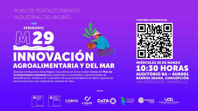 Concepción será sede de seminario sobre innovación agroalimentaria y del mar