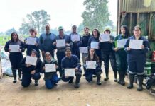 Trabajadores del sector lácteo se capacitan en crianza de terneros a través de OTEC Adolfo Matthei