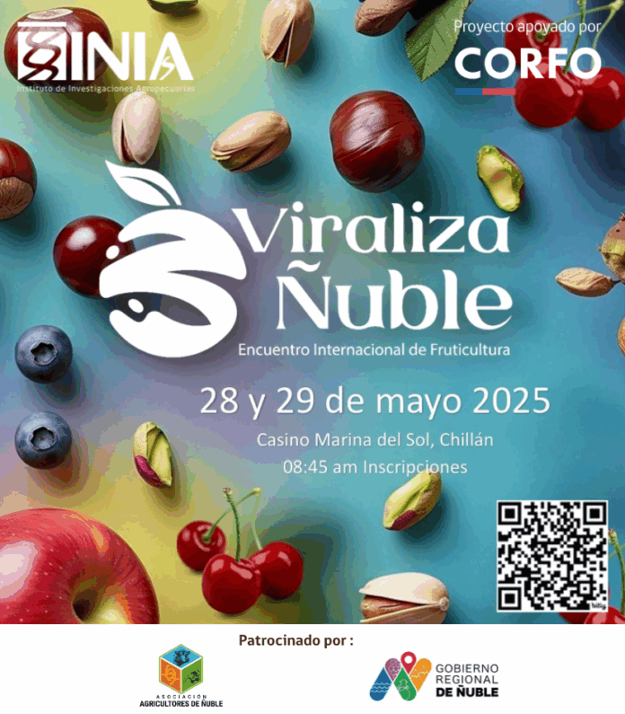 Encuentro internacional “Viraliza Ñuble” proyecta a la Región como nuevo polo frutícola de Chile