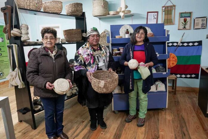 Rayen Voygüe mujeres mapuches difunden su cultura en flamante tienda de Cañete