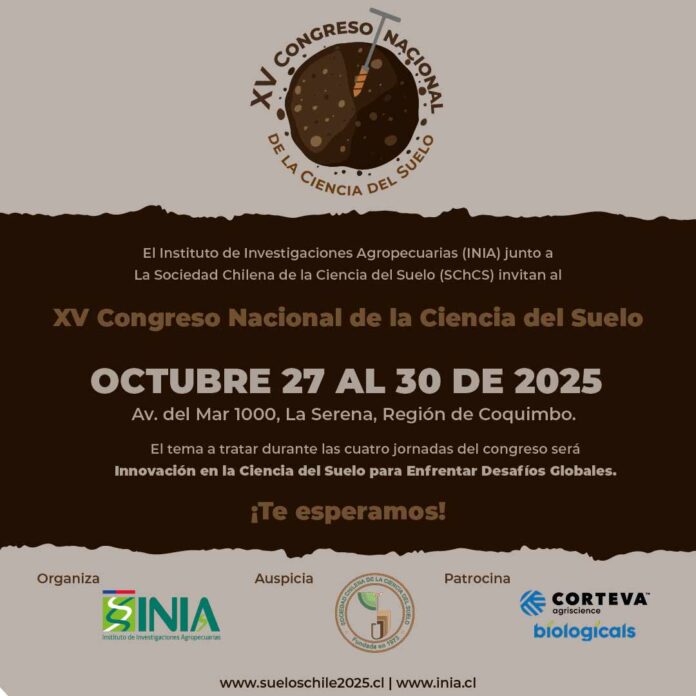 INIA Chile organiza XV Congreso Nacional de la Ciencia del Suelo