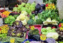 Ministro Valenzuela visita la Vega Central y destaca baja en papas, tomates, limones y kiwis