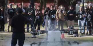 DJI Agras T100 el dron con capacidad de carga de hasta 100 kilos