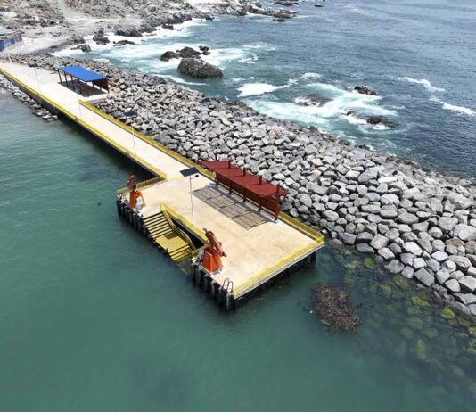Inauguran nuevo muelle en Caleta San Marcos para mejorar la seguridad de la comunidad de pescadores local