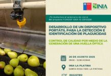 INIA La Platina invita a seminario de cierre sobre dispositivo portátil para detección de plaguicidas en postcosecha