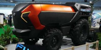 Kubota muestra un tractor autónomo con pila de combustible de hidrógeno y 100 CV