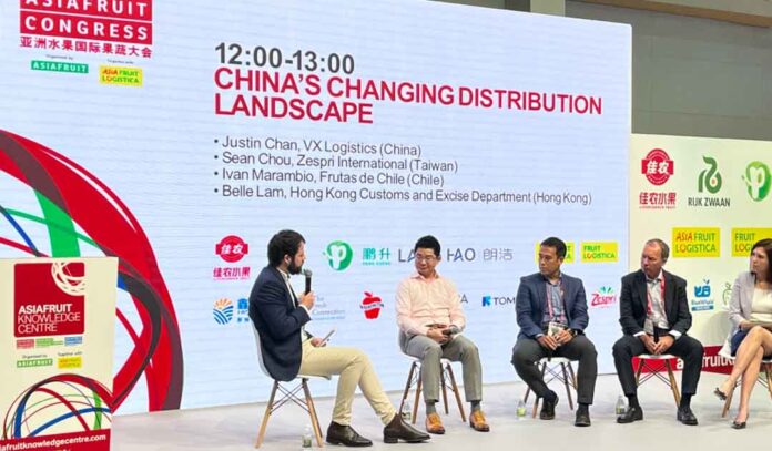 Presidente de Frutas de Chile analiza el desafío logístico de la fruta fresca en China