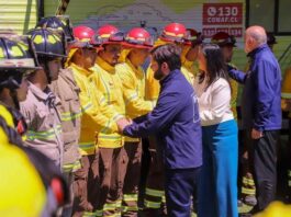 Presidente Gabriel Boric durante el lanzamiento del Plan de Acción 2025-2026 de prevención, mitigación y control de incendios forestales