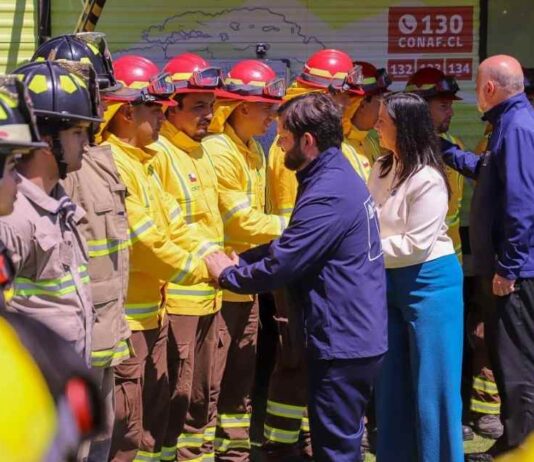 Presidente Gabriel Boric durante el lanzamiento del Plan de Acción 2025-2026 de prevención, mitigación y control de incendios forestales