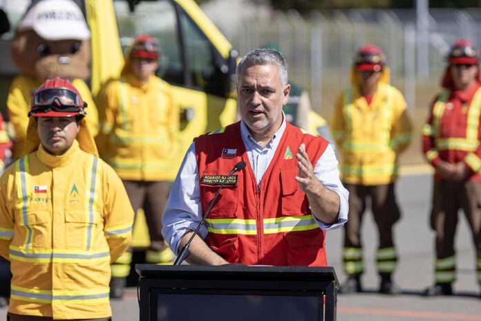incendios forestales en la Región del Biobío