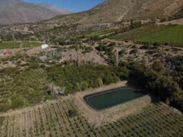 Autoridades del agro recorren obra acumulación bonificada por la Ley de Riego de pequeño productor de Salamanca
