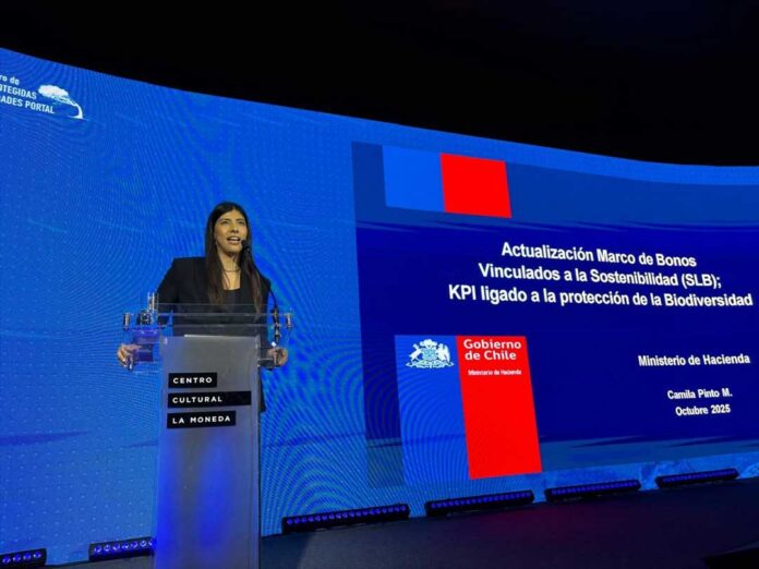 Hacienda presenta actualización del Marco de Bonos Vinculados a la Sostenibilidad (Marco SLB) en el V Encuentro de Áreas Protegidas y Comunidades Portal Hacienda presenta actualización del Marco de Bonos Vinculados a la Sostenibilidad (Marco SLB) en el V Encuentro de Áreas Protegidas y Comunidades Portal