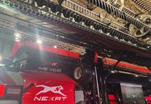 Máquina alemana que siembra, cosecha, fumiga y fertiliza. Máquina alemana que siembra