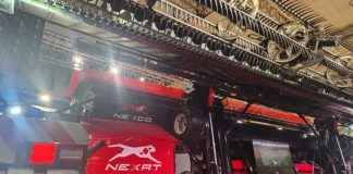 Máquina alemana que siembra, cosecha, fumiga y fertiliza. Máquina alemana que siembra