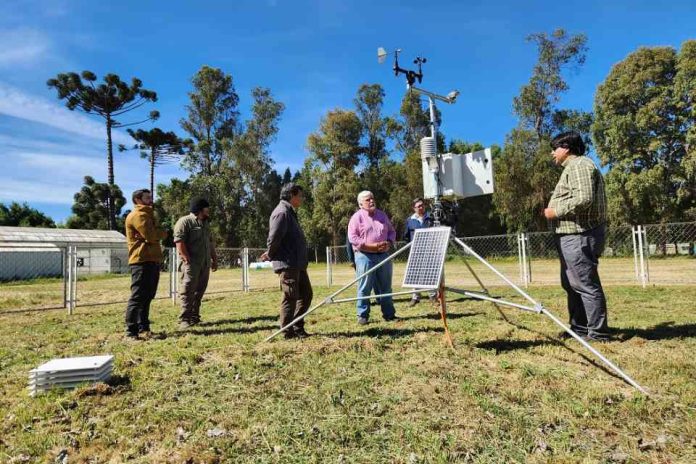 Nueva estación meteorológica de INIA entregará datos climáticos clave desde el corazón de Chillán