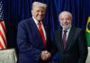 Trump retira arancel del 40 % a productos de Brasil tras negociar con Lula Trump retira arancel del 40 % a productos de Brasil tras negociar con Lula