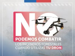 CONAF recuerda prohibición de usar drones durante el combate de incendios forestales CONAF recuerda prohibición de usar drones durante el combate de incendios forestales