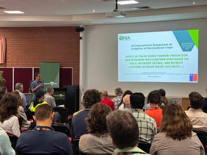 Investigaciones sobre riego eficiente desarrolladas en INIA La Platina fueron presentadas en simposio internacional en Australia